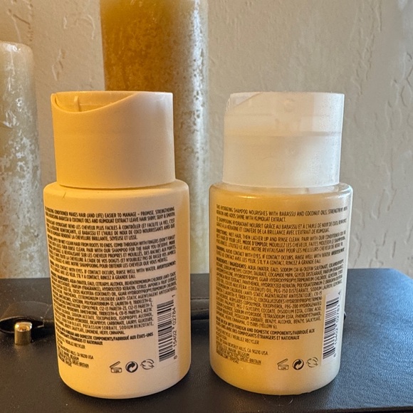 OUAI Medium Hair Shampoo and Conditioner Duo in Cream travel 3oz each - Picture 2 of 3